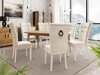 Eetkamerset Racine 144 (Wit + Magic Velvet 2250)