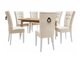 Salle à manger complète Racine 144 (Blanc + Magic Velvet 2250)
