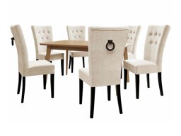 Söögitoakomplekt Racine 144 (Must + Magic Velvet 2250)