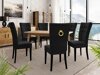 Spisestuesæt Racine 144 (Sort + Magic Velvet 2219)