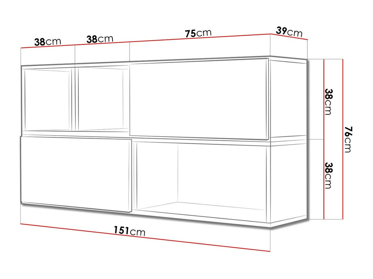 Skabssæt Corbele 120 (Hvid)