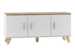 TV-meubel Larfloi 106 (Wit + Sonoma eik)