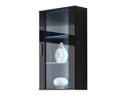 Wandkast Tornola 103 (Zwart + Glanzend zwart)