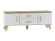 TV-bord Larfloi 103 (Hvid + Sonoma eg)