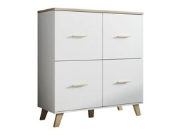 Dressoir Larfloi 105 (Wit + Sonoma eik)