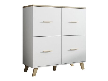 Dressoir Larfloi 105 (Wit + Sonoma eik)