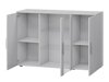 Dressoir Tornola 106 (Zwart + Glanzend zwart)