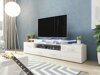 TV-meubel Charlotte 117 (Wit + Glanzend wit)