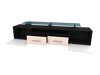 TV-meubel Charlotte 117 (Wit + Glanzend wit)