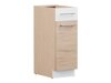 Modulaire kast met lade en deuren Mode Beech 109