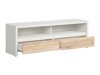 TV-bord Nolroma 128 (Hvid + Sonoma eg)