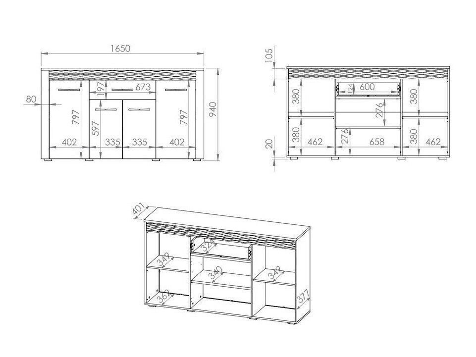 Komoda Flonole 107