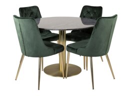 Eetkamerset Dallas 370 (Groen + Gouden)