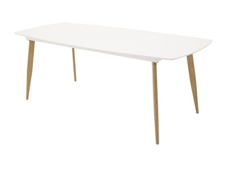 Tafel Dallas 131 (Wit + eiken)