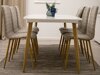 Tafel Dallas 131 (Wit + eiken)