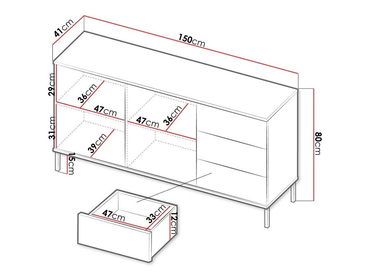 Commode Lomsore 104 (Blanc)