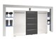 Commode Aestas (Blanc + Gris brillant)