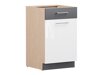 Dulap modular cu sertar și uși Mode White 112