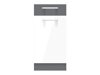 Dulap modular cu sertar și uși Mode White 112
