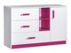 Ladekast Sorviru 101 (Wit + Roze)