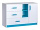 Ladekast Sorviru 101 (Wit + Turquoise)
