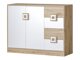Ladekast Tolfere 100 (Licht eiken + Wit)