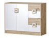 Ladekast Tolfere 100 (Licht eiken + Wit)