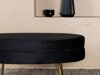 Gestoffeerde bank Dallas 2920 (Zwart + Messing)