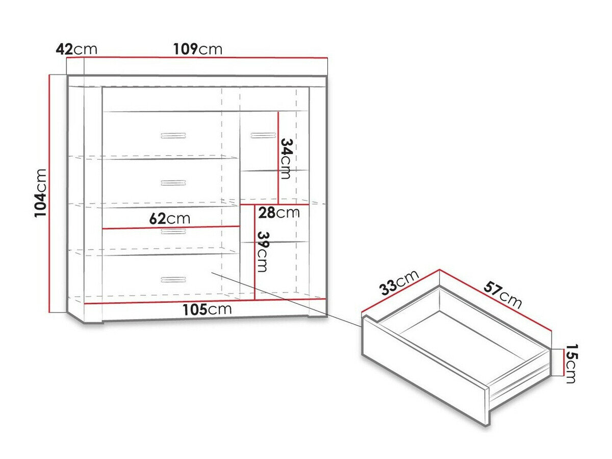 Kommode Serfeno 115 (Ask)