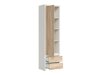 Boekenkast Nolroma 127 (Wit + Sonoma eik)