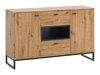 Commode Baltesi 104 (Chêne Artisan + Noir)