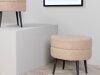 Poef Dallas 2945 (Beige + Zwart)