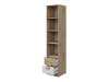 Boekenkast Balvire 107 (Licht eiken + Wit)