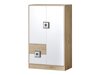 Ladekast Balvire 108 (Licht eiken + Wit + Grijs)