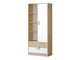 Boekenkast Balvire 105 (Licht eiken + Wit)