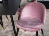 Eetkamerset Dallas 1526 (Roze + Zwart)