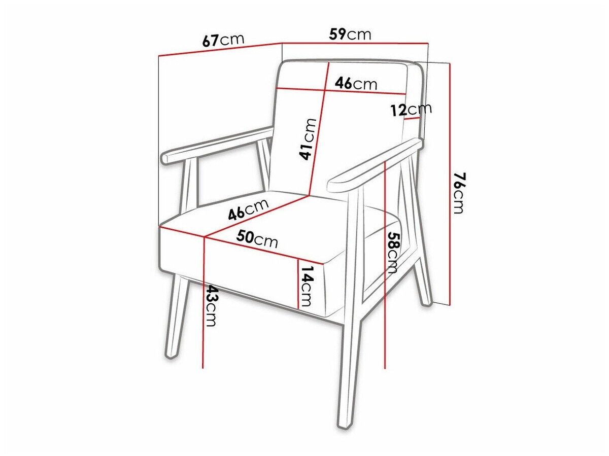 Lænestol Clovis 100 (Magic Velvet 2206)