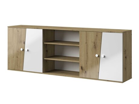 Vægskab Mirelbu 115 (Artisan eg + Glansfuld hvid)