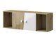 Wandkast Mirelbu 111 (Artisan eiken + Glanzend wit)