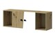 Wandkast Mirelbu 111 (Artisan eiken + Wit + Zwart)