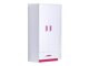 Hoekkledingkast Lorlare 112 (Wit + Roze)