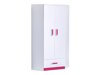 Hoekkledingkast Lorlare 112 (Wit + Roze)