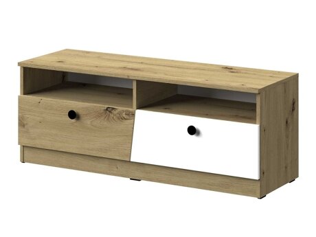 TV-meubel Mirelbu 107 (Artisan eiken + Wit + Zwart)