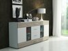 Commode Tucson 102 (Blanc + Sonoma chêne)