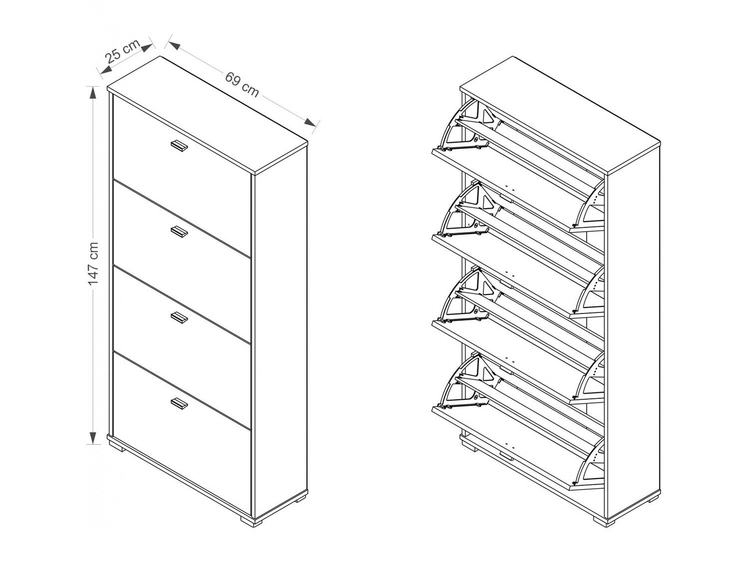 Skoskab Fenmora 103 (Sonoma eg)