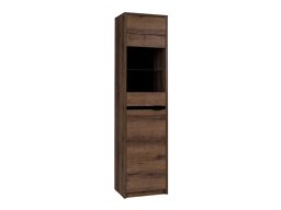Boekenkast Fivelbo 113 (Klooster eik + Glanzend zwart)