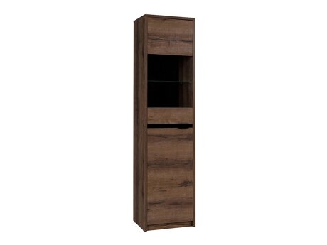 Boekenkast Fivelbo 113 (Klooster eik + Glanzend zwart)