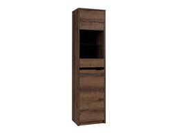 Boekenkast Fivelbo 113 (Klooster eik + Glanzend zwart)