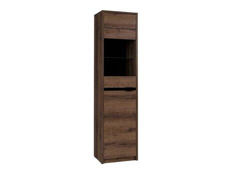 Boekenkast Fivelbo 113 (Klooster eik + Glanzend zwart)