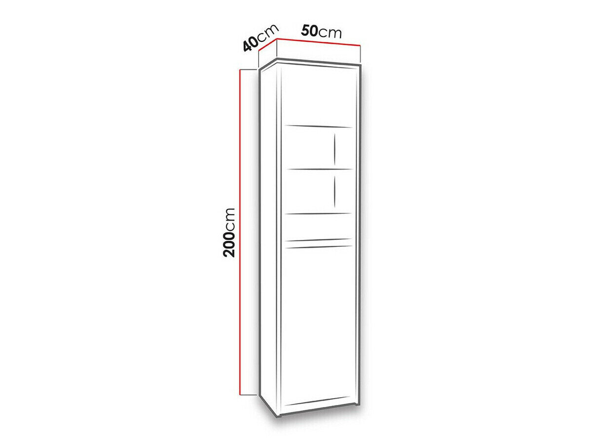 Reol Fivelbo 113 (Kloster eg + Blank sort)